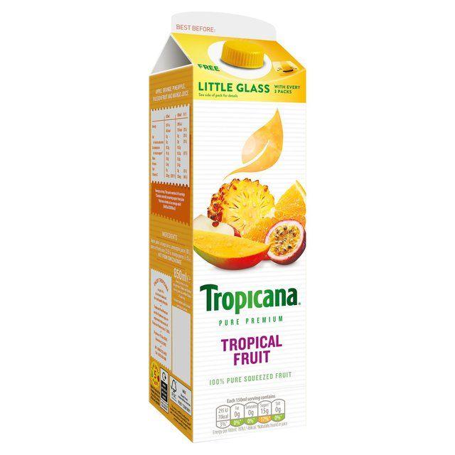Tropicana Fruit Punch Logo - Tropicana Tropical Fruit Juice 850ml from Ocado