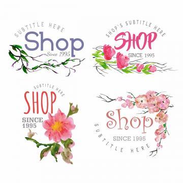 Boho Floral Logo - Floral Logo Png, Vectors, PSD, and Clipart for Free Download | Pngtree