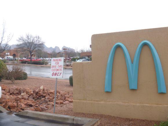 Big Yellow M Logo - The only McDonald's in the world where the golden arches aren't