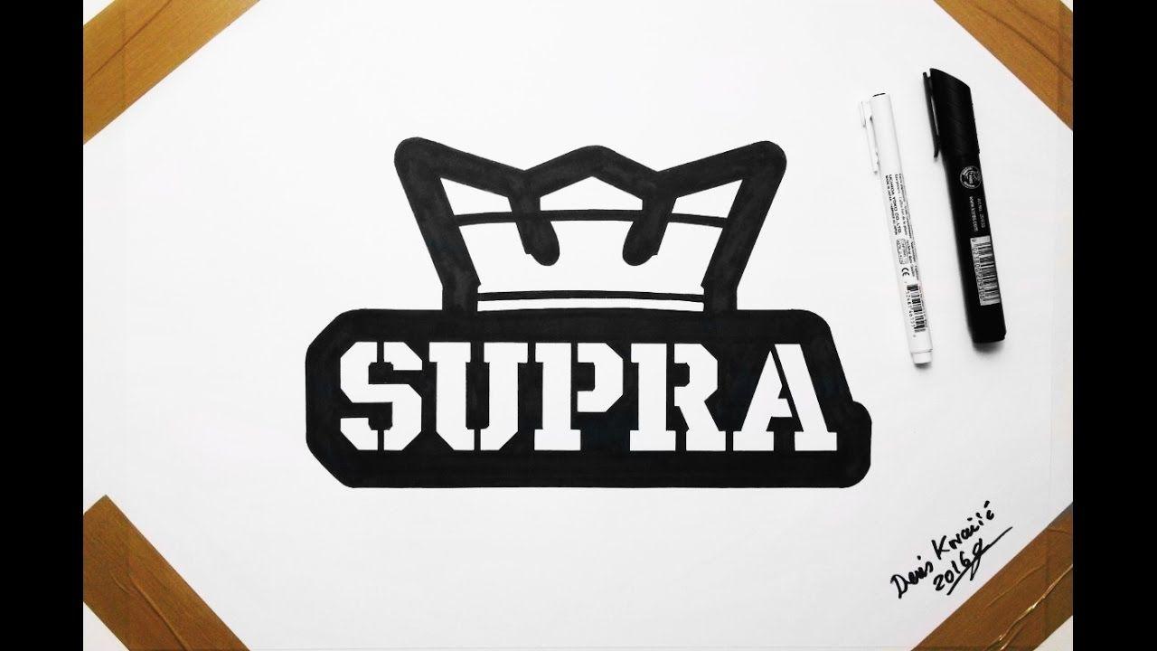 Supra Logo - Supra Shoes Logo Fan Art Drawing - YouTube