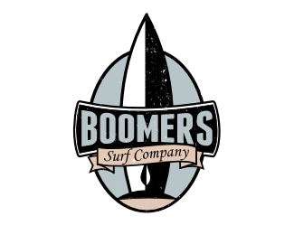 Surf Company Logo - Boomers Surf Shop by RaleighBrands Badge Logo