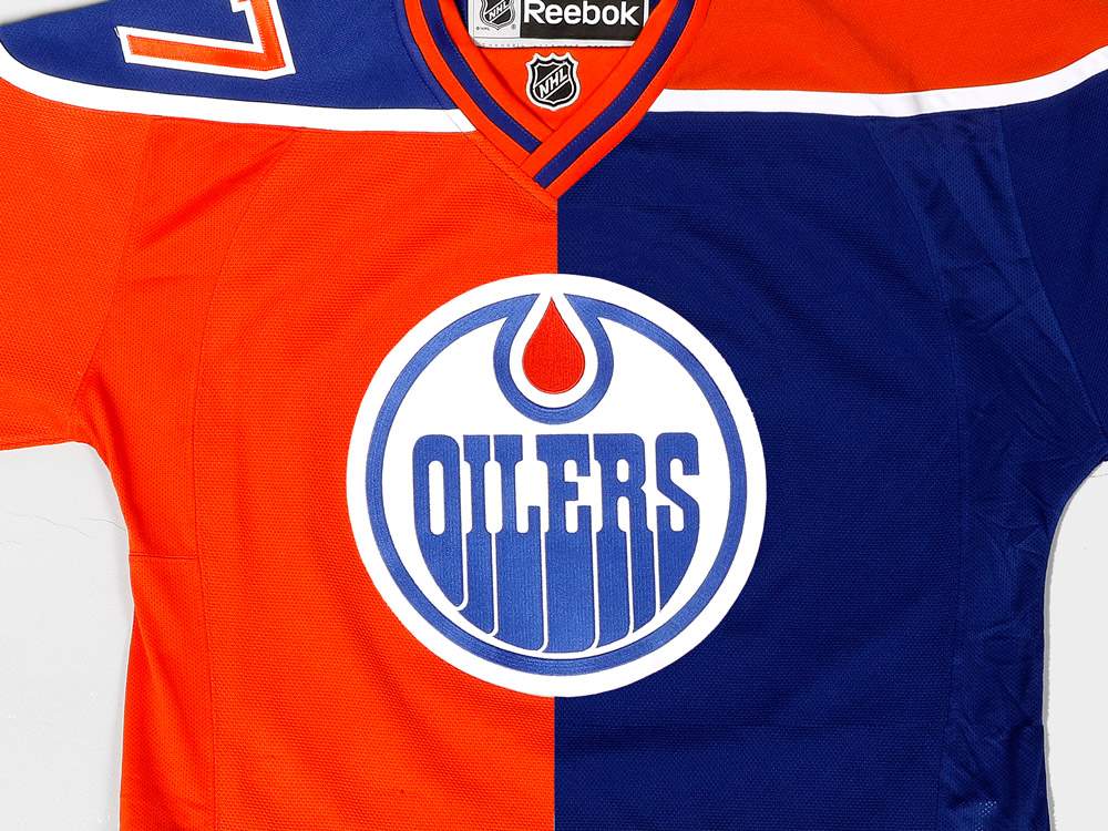 Orange and Blue Sports Logo - Terry Jones: Orange is the new blue, according to Oilers jersey poll