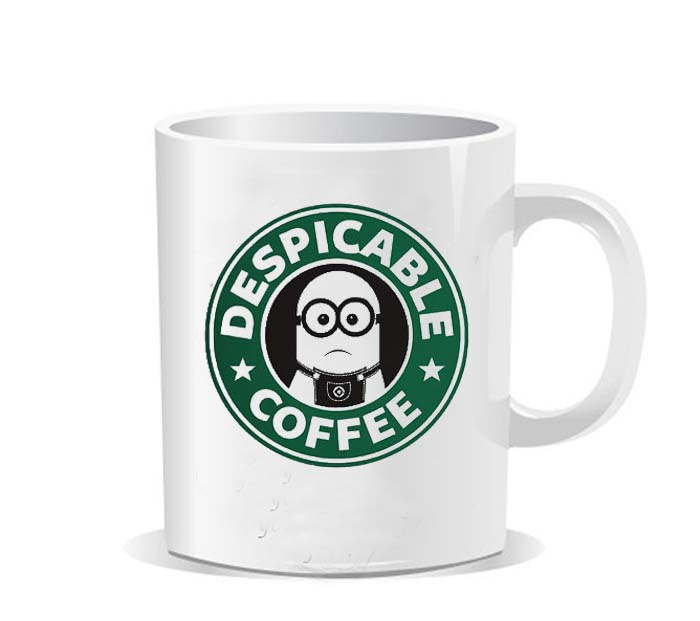 Funny Coffee Logo - Minions starbucks coffee logo Ceramic Mug - Justvero
