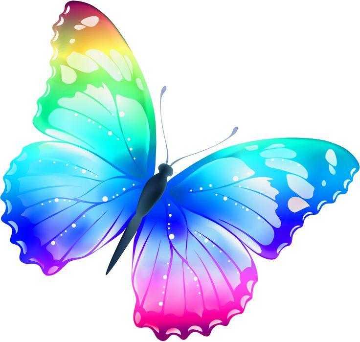 Rainbow Colored Butterfly Logo - Free Pictures Of Butterflies - ClipArt Best | Butterflies ...