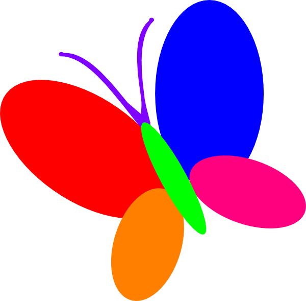 Multi Colored Butterfly Logo - Multi Color Butterfly Clip Art clip art online