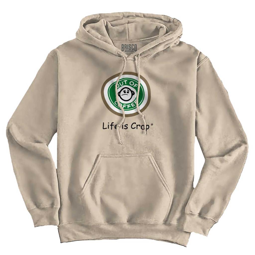 Funny Coffee Logo - Coffee Logo Funny Hoodie | Life Is Crap