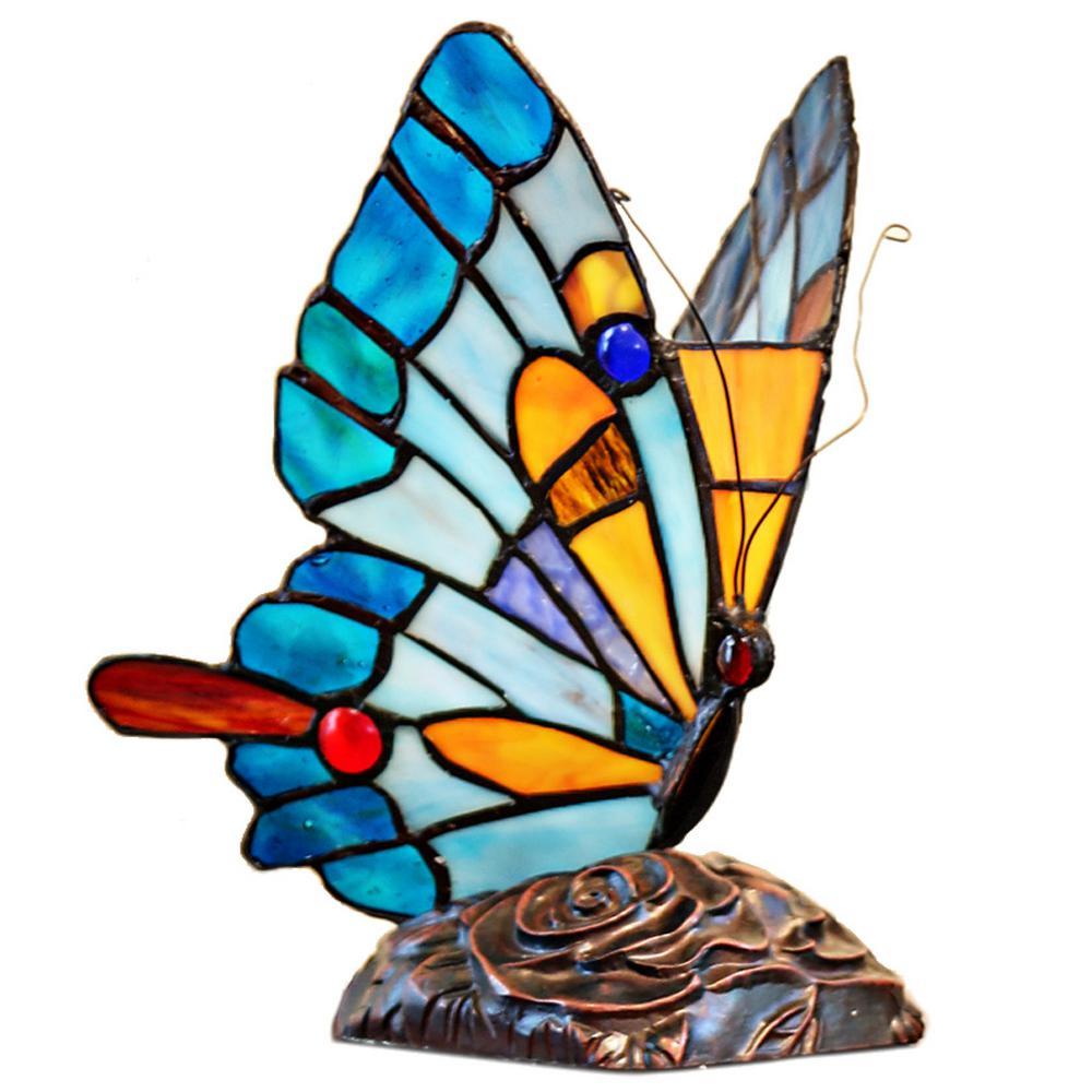Multi Colored Butterfly Logo - River Of Goods 9 In. Multi Colored Butterfly Accent Lamp 15221