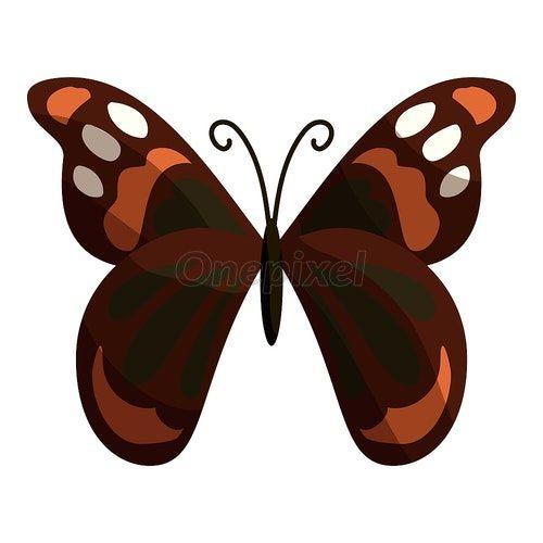 Multi Colored Butterfly Logo - Multicolored butterfly icon, cartoon style
