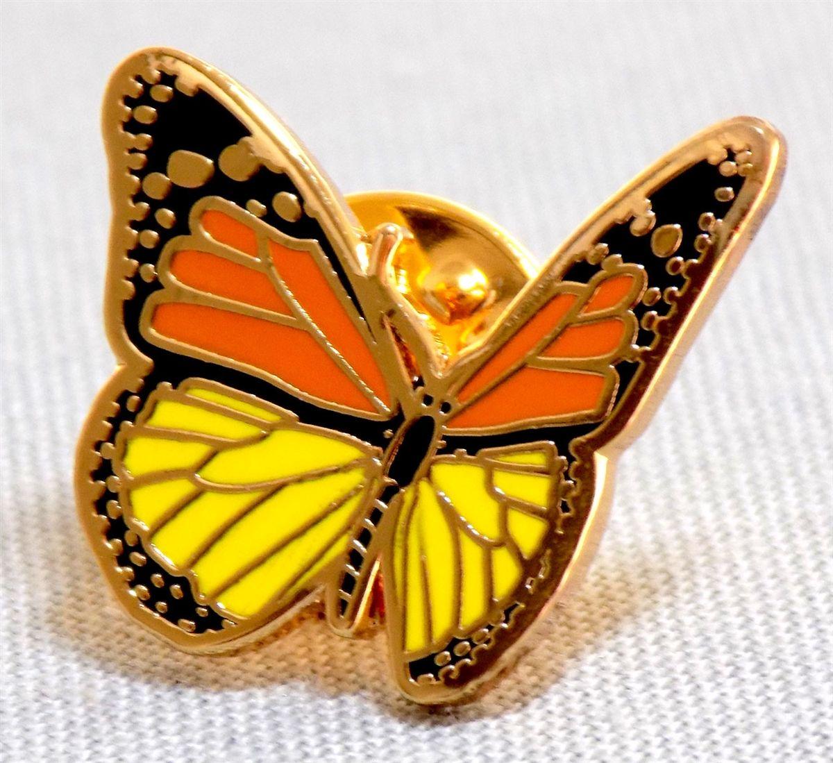 Multi Colored Butterfly Logo - Lapel Pin Color Butterfly