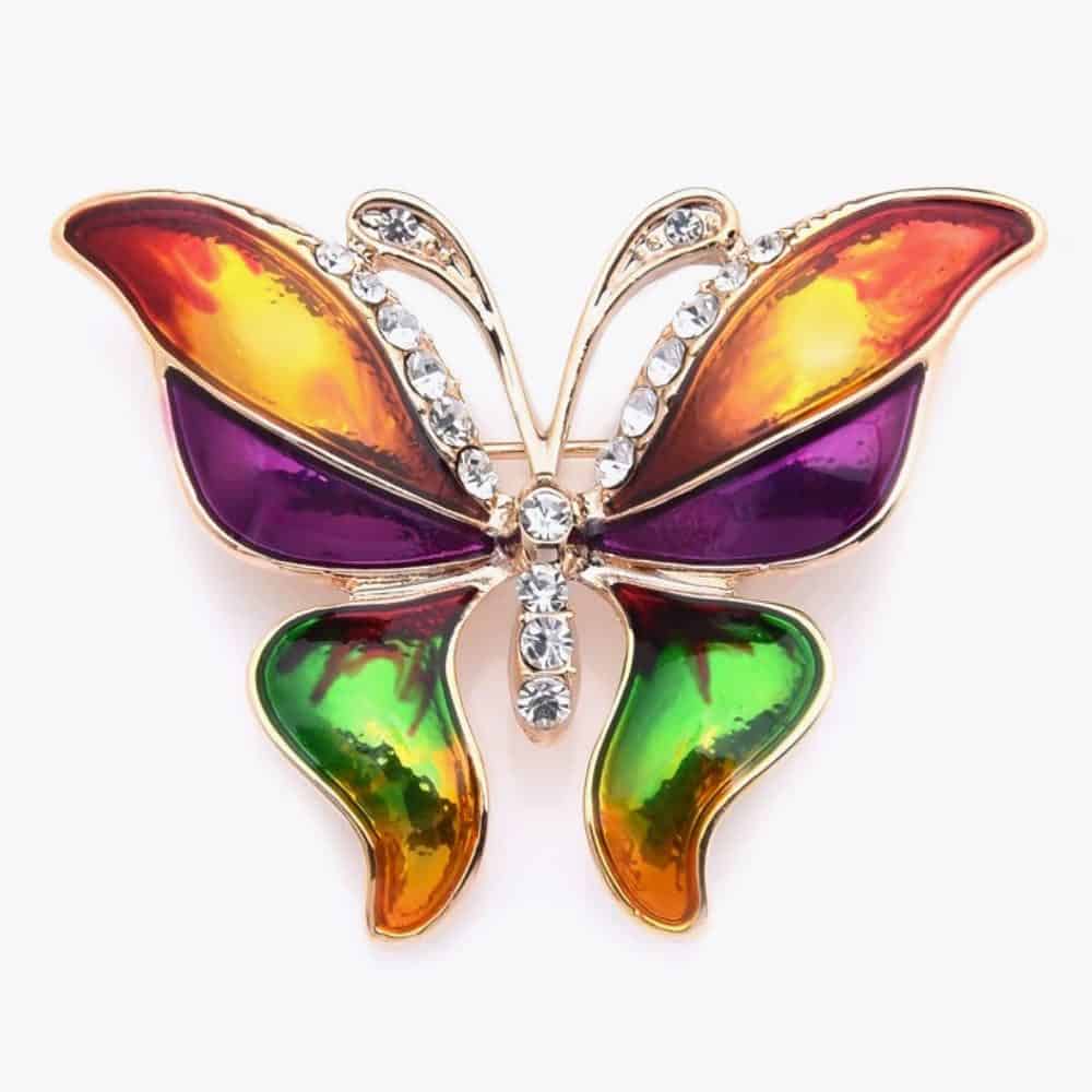 Multi Colored Butterfly Logo - Multi Color Butterfly Enamel Pin In Verse (WIV)