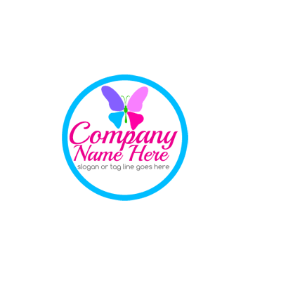 Multi Colored Butterfly Logo - Girly Archives - Page 2 of 2 - Free Logo Maker