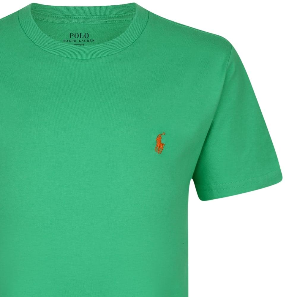 Orange Polo Logo - Ralph Lauren Boys Green T-Shirt with Orange Logo - Ralph Lauren from ...