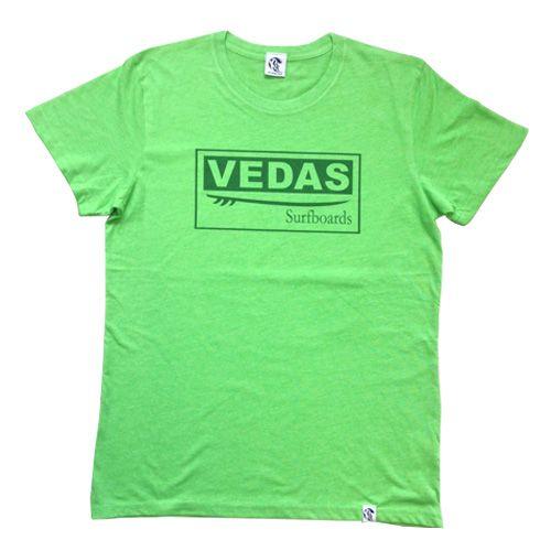 Green T Logo - Vedas Surfboards Green T Shirt Vedas Surfboards Slim Fit T Shirt