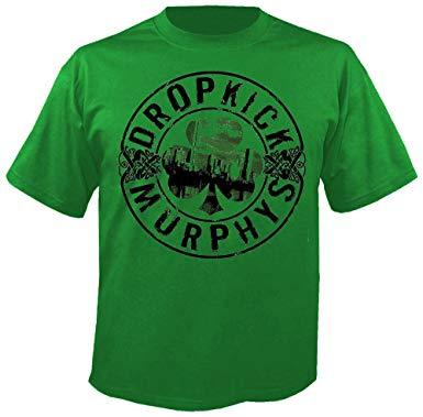 Green T Logo - Dropkick Murphys Boot Shirt: Amazon.co.uk: Clothing