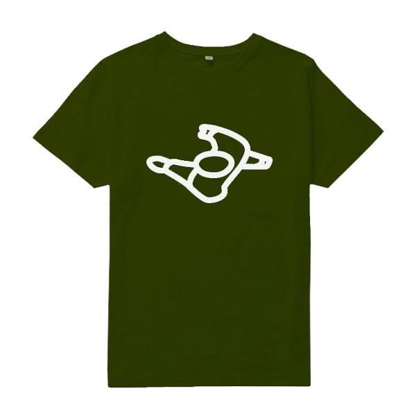 Green T Logo - Mute Stumm Black T Shirt