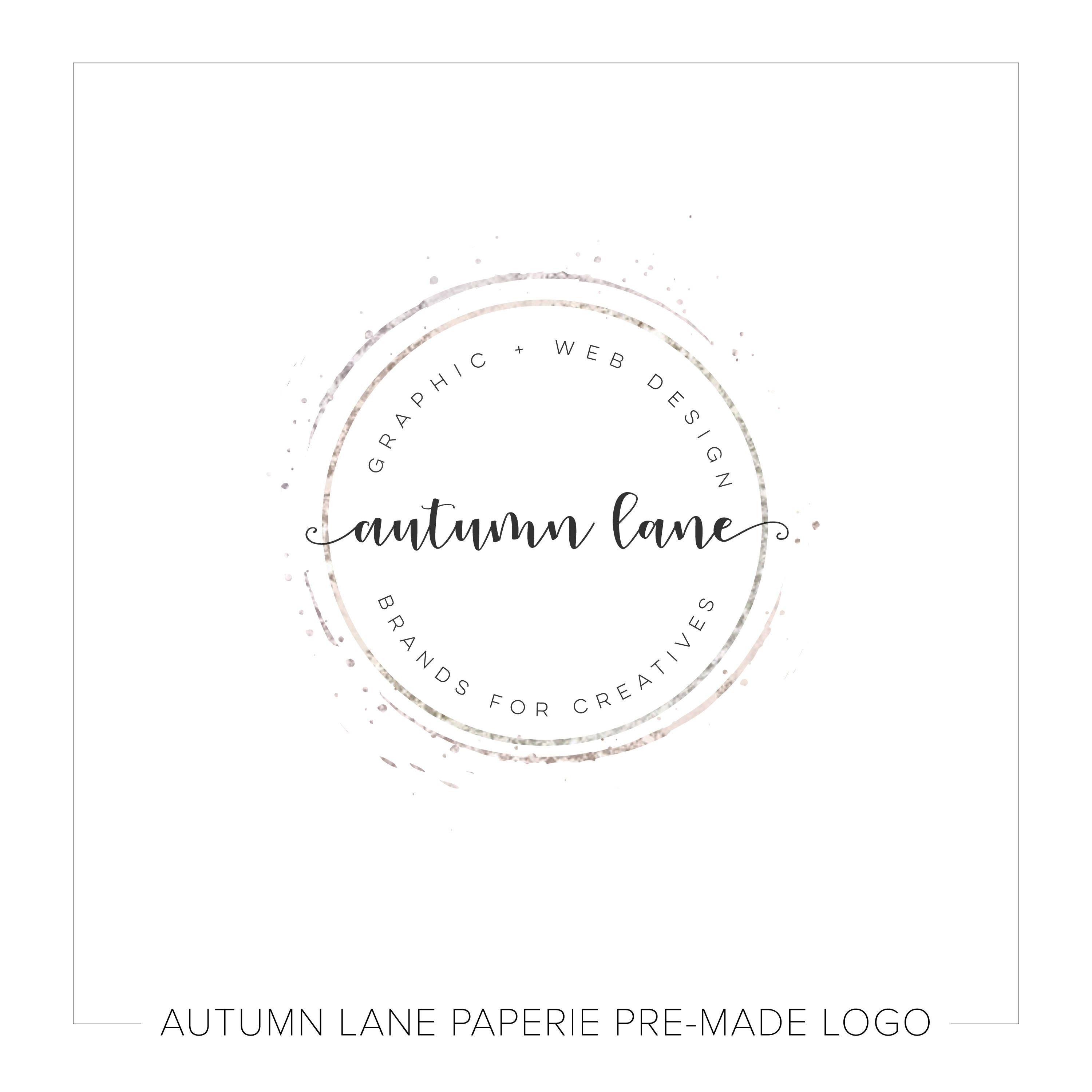 Simple Circle Logo - Premade Logo Design, Simple Logo, Circle Logo, Watermark Logo ...