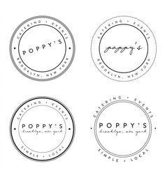 Simple Circle Logo - Best round logo image. Passport, Travel stamp, Typography logo
