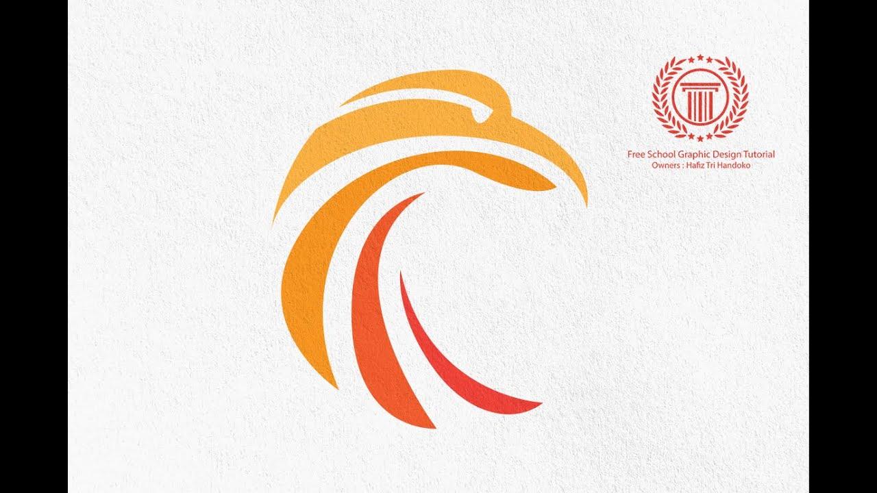 Simple Circle Logo - Simple Circle Bird Logo Design Tutorial to Make a Animal Logo