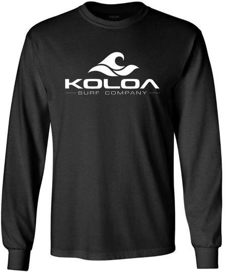 Surf Company Logo - Koloa Surf Co. Wave Logo Long Sleeve Heavy Cotton T-Shirts