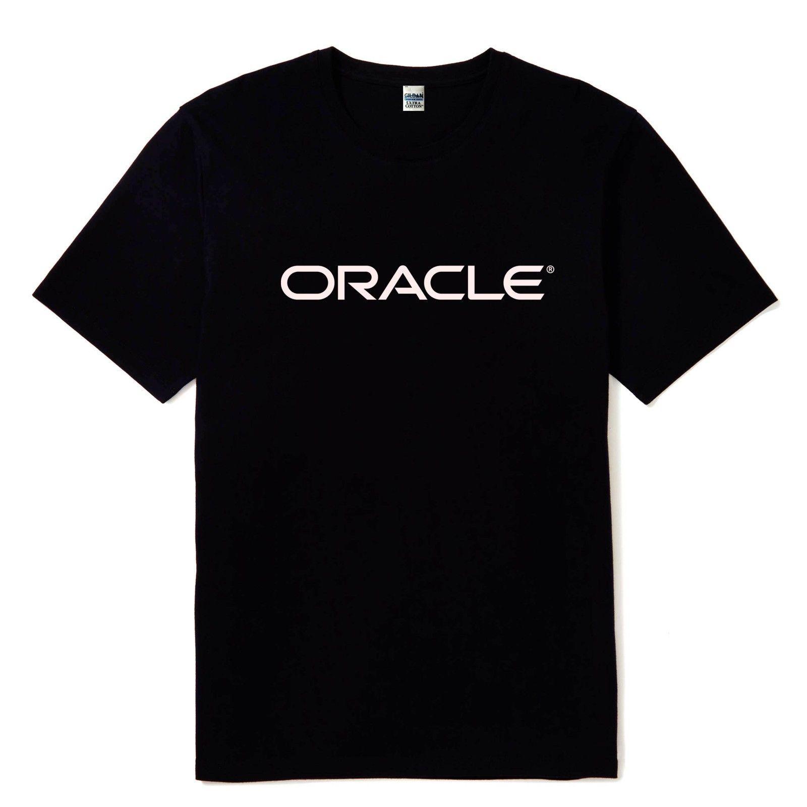 Oracle O Logo - New Oracle Software White Logo Men'S Black Color T Shirt Sizes S M L