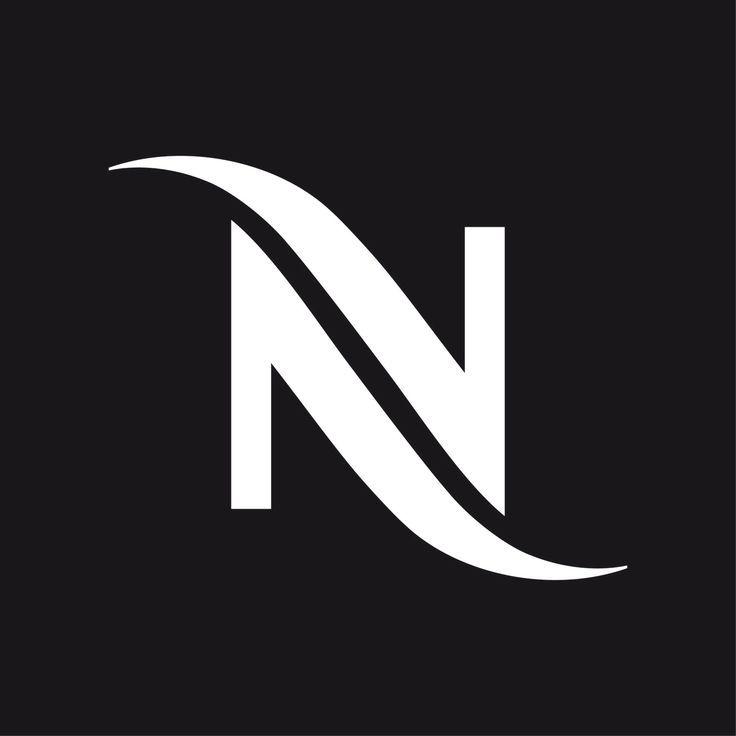 N and Black Square Logo - Black and white n Logos