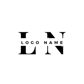 Black Letter N Logo - 400+ Free Letter Logo Designs | DesignEvo Logo Maker
