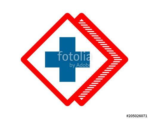 Medical Rhombus Logo - cross rhombus pharmacy medical clinic image vector icon logo