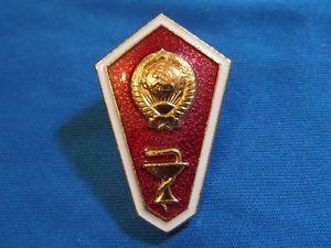Medical Rhombus Logo - soviet russian badge Graduation Medical College USSR rhombus Academy