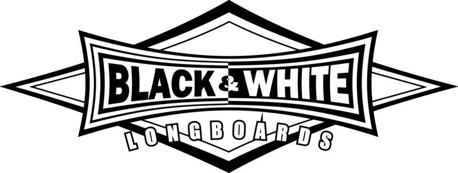 Longboard Logo - Black and White Surfboards - Longboards