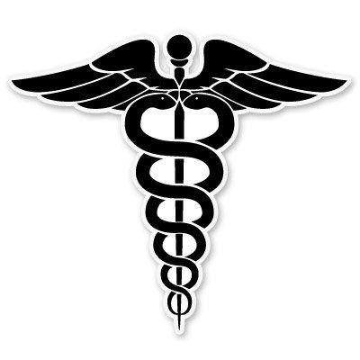 Medical Snake Logo - Medical Symbol EMS Snakes Vinyl Sticker Phone