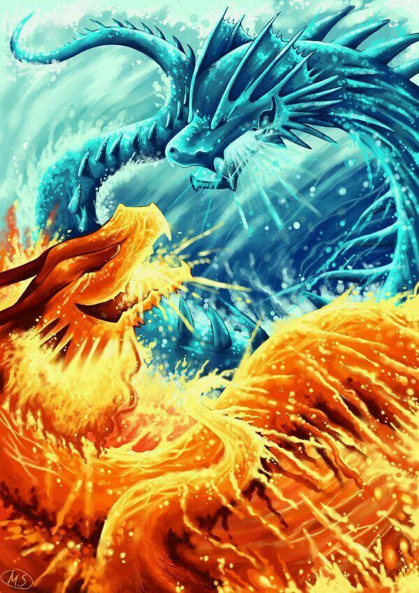 Cool Ice Dragon Logo - Water fire. Dragons. Fire dragon, Ice dragon, Dragon