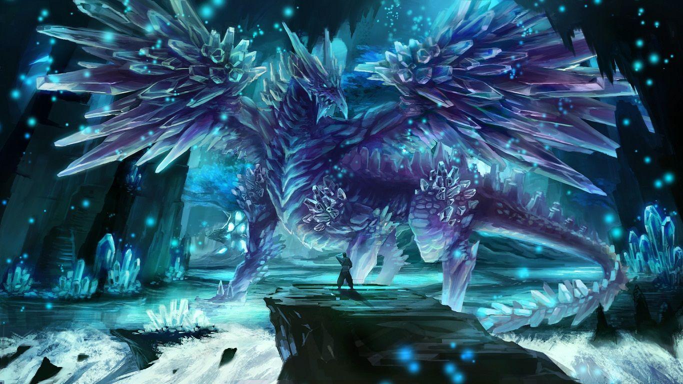 Cool Ice Dragon Logo - Image for Fantasy Ice Dragons Cool Wallpapers | GG | Dragon, Ice ...