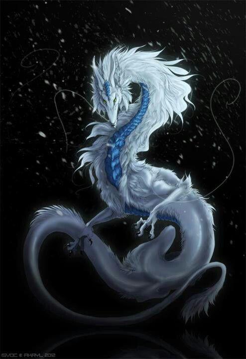 Cool Ice Dragon Logo - don't usually go for dragons without wings, but this guy's cool