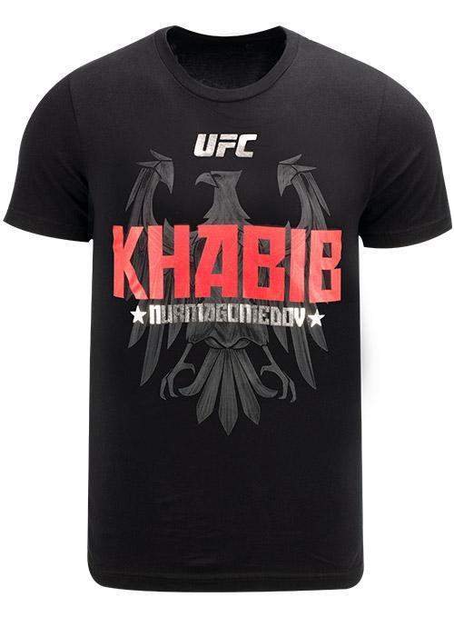 Grey and Red Eagle Logo - UFC Khabib Nurmagomedov Red Eagle T Shirt With Foil