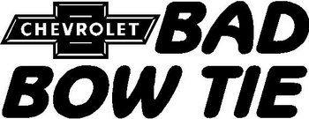Bad Bowtie Logo - Chevy, Bad Bow Tie, Vinly cut decal