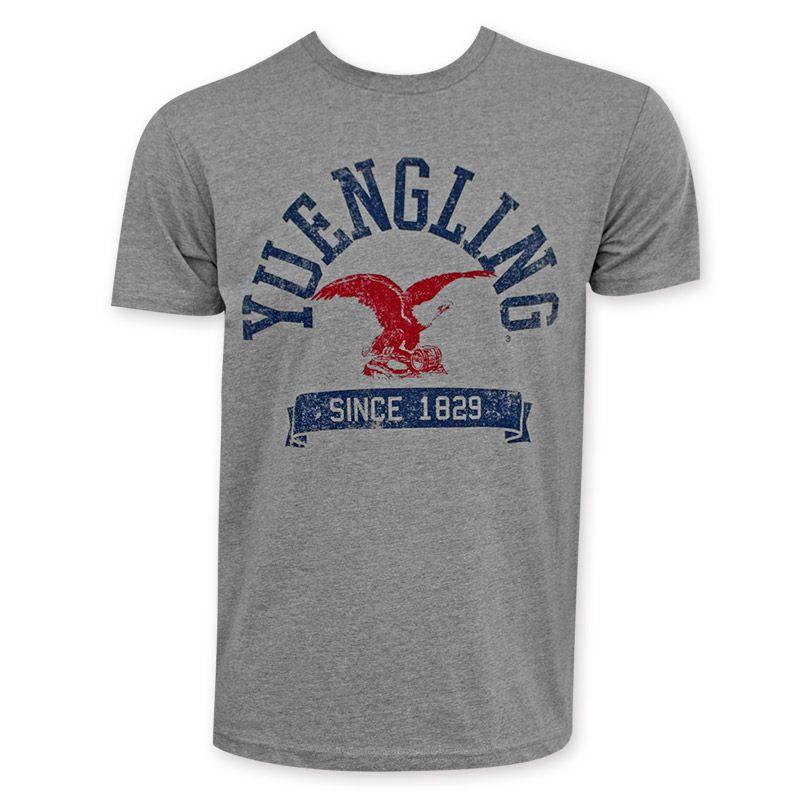 Grey and Red Eagle Logo - Yuengling Red Eagle Logo Gray T-Shirt