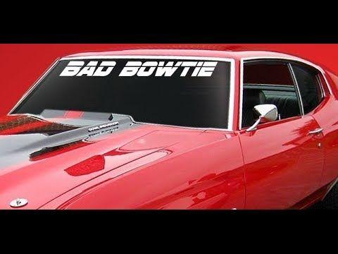Bad Bowtie Logo - Bad Bowtie Decal Windshield Banner Chevy Chevelle Corvette Camaro ...