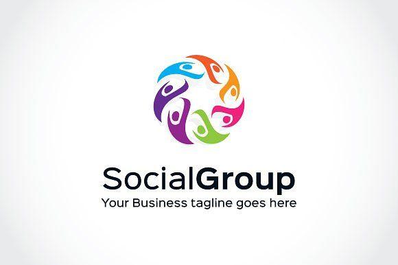 Social Group Logo - Social Group2 Logo Template Logo Templates Creative Market
