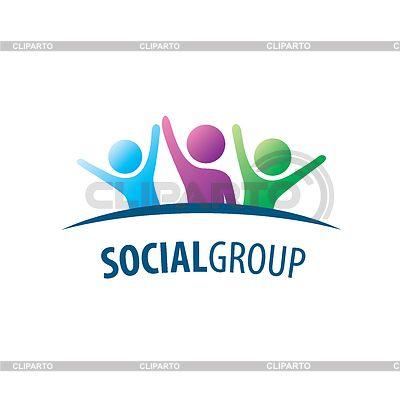 Social Group Logo - Social Group logo. Stock Vector Graphics