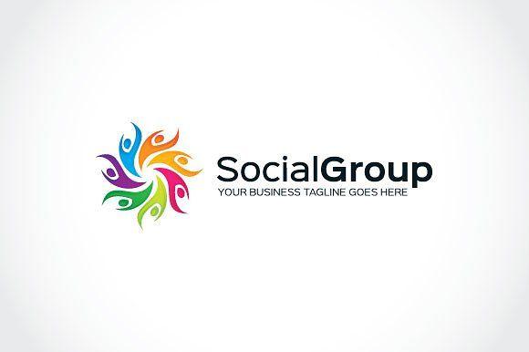Social Group Logo - Social Group Logo Template Logo Templates Creative Market