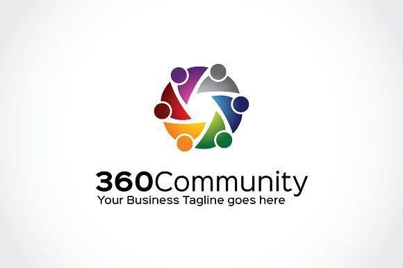 Social Group Logo - 360 Community Logo Template ~ Logo Templates ~ Creative Market