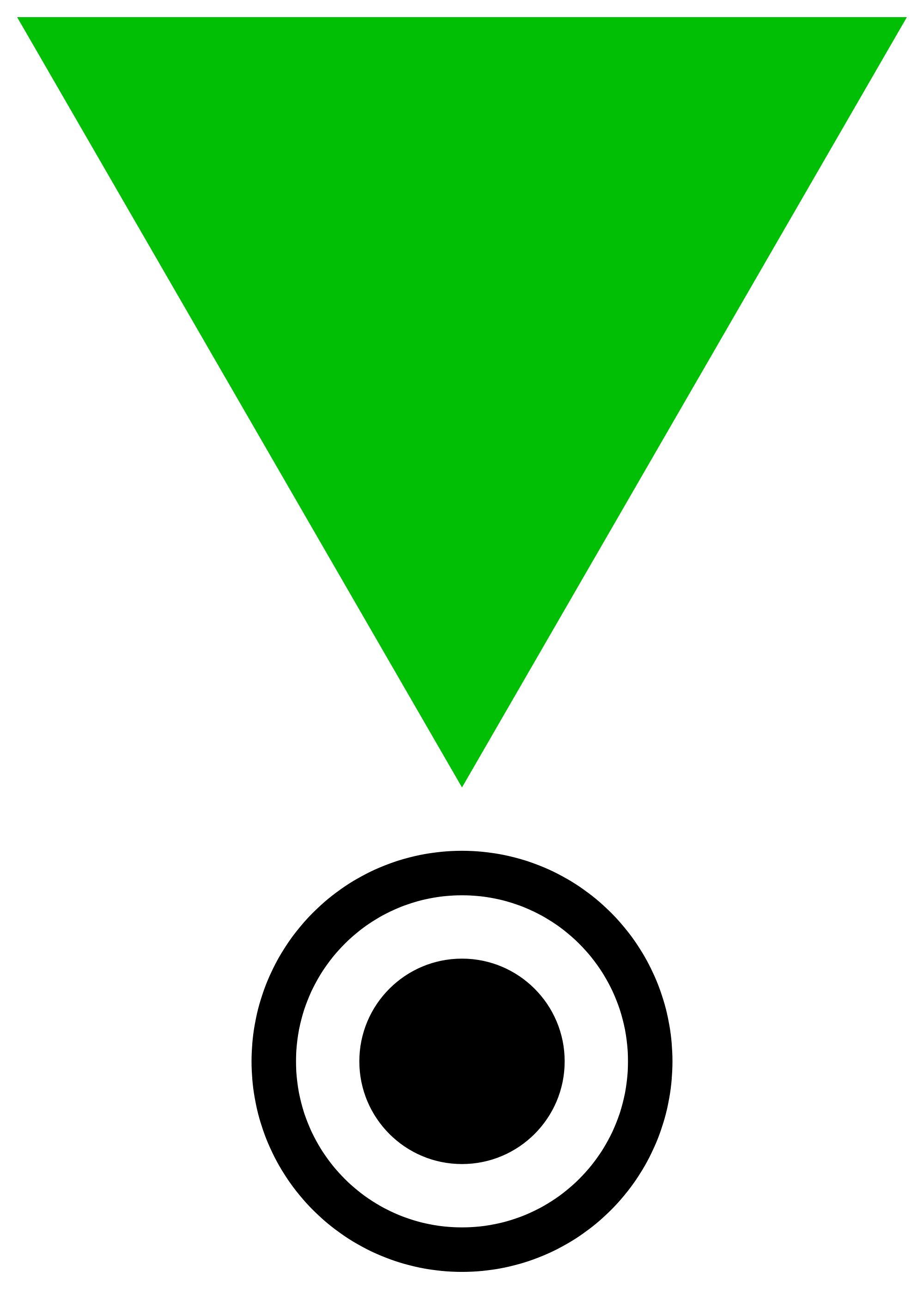 Triangles in Green Circle Logo - File:Green triangle penal.svg - Wikimedia Commons