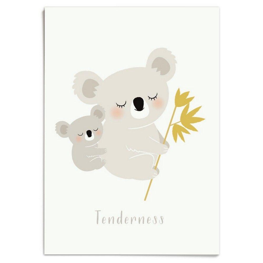 Koala Bear Logo - Original children room decoration - ZU - Koala bear poster
