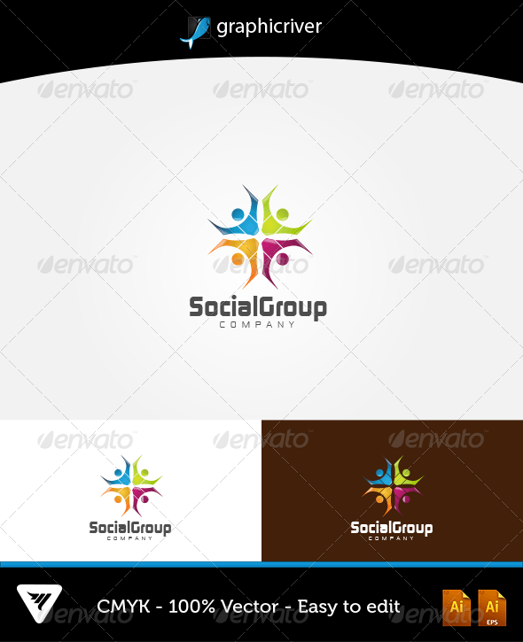 Social Group Logo - Social Group Logo by msl99 | GraphicRiver