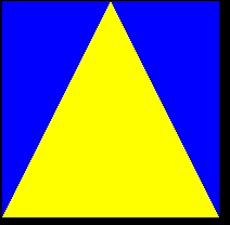 Blue Square with Yellow Triangle Logo - CSCE A211 Lab