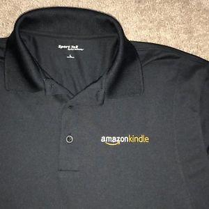 Amazon Kindle Logo - Lg Amazon Kindle Logo Employee Work Uniform Golf Polo EUC | eBay