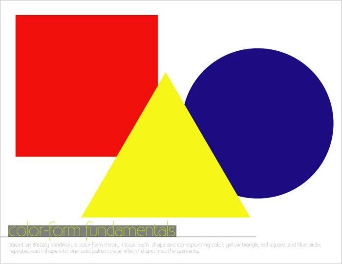Blue Square with Yellow Triangle Logo - Color-Form Fundamentals by Ena Topalovic at Coroflot.com