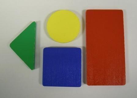Blue Square with Yellow Triangle Logo - Puzzle (25 pieces) - (SC*.6) 4 puzzle bases, 2 green ovals, 2 red