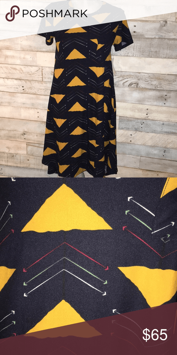 Blue Square with Yellow Triangle Logo - NWT XXS Legging Material Carly Boutique. My Posh Picks. Dresses