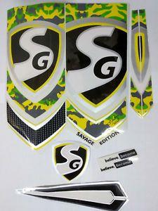 Savage Equipment Logo - SG® Savage Edition Cricket Bat Sticker. Belive Become Quality Bat